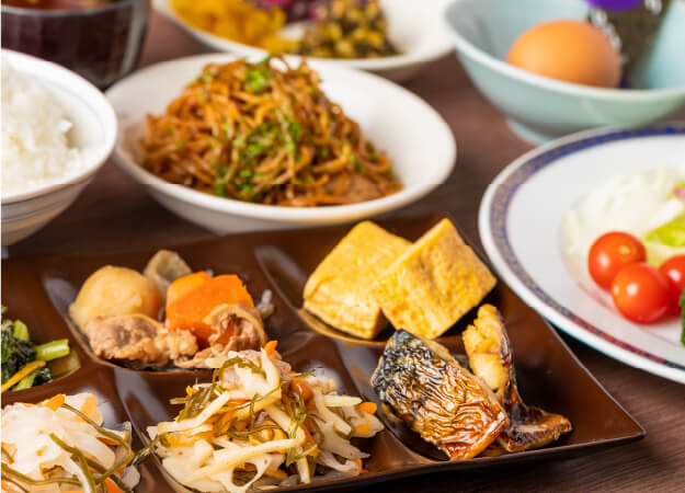 夕食・朝食の団体食対応