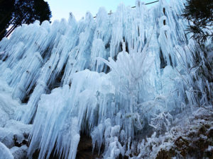 湧水広場の「氷瀑」